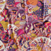 Yellow Zara Print Printed Fabric in Surat Online